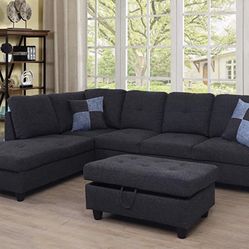 New Sectional And Ottoman 