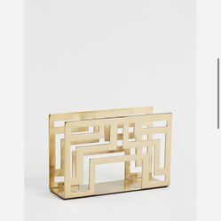 2 x Gold napkin holder NEW H&M