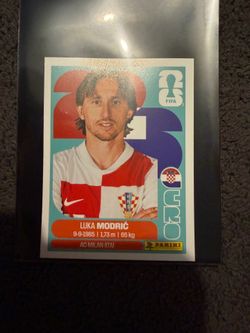 Panini sticker fifa World Cup Croatia Luka Modrić AC Milan