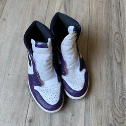 Jordan 1 Court White Purple
