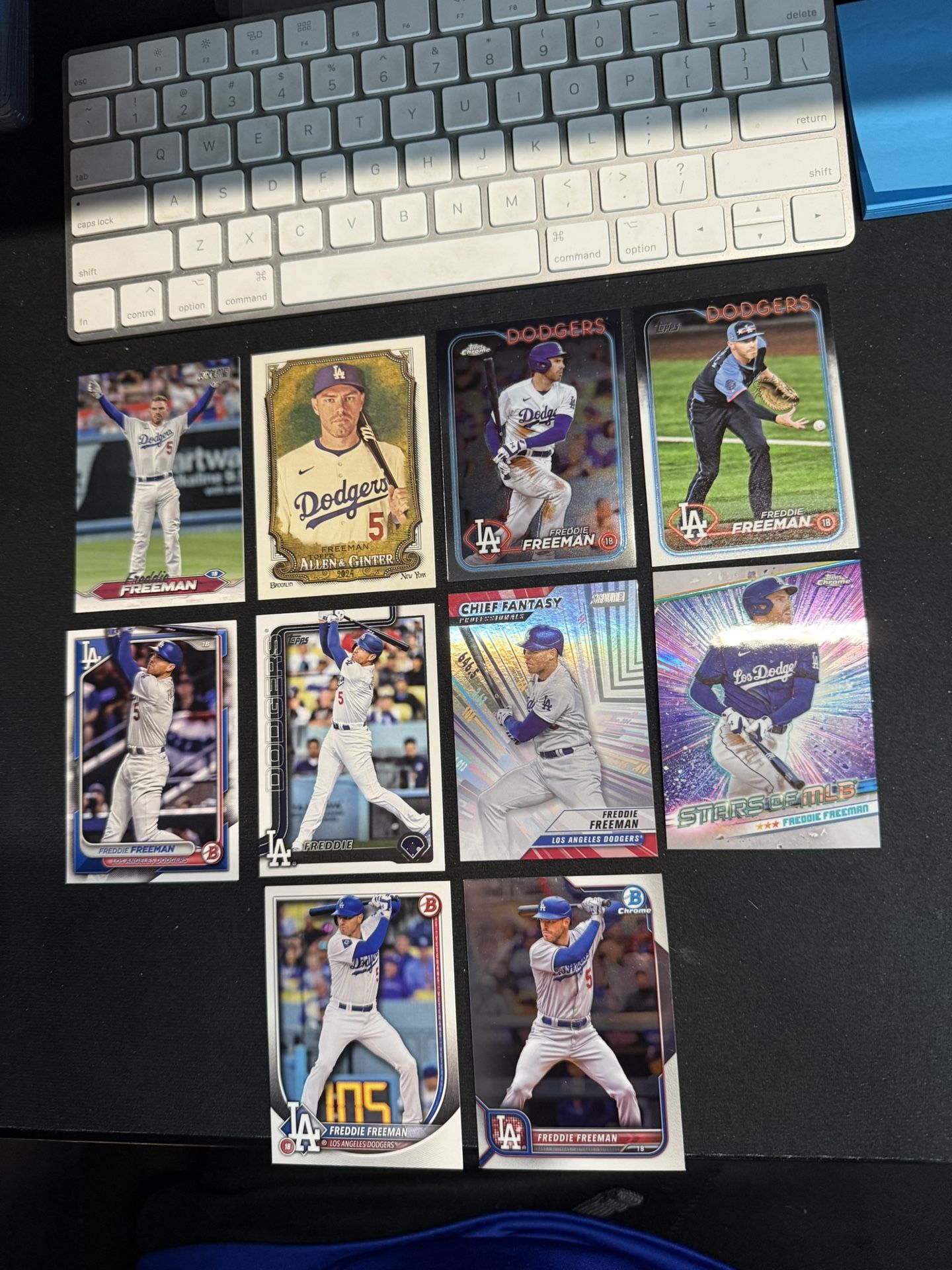 Freddie Freeman (10) Baseball Card Los Angeles Dodgers Assorted Lot