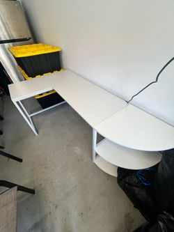 White Office Desk