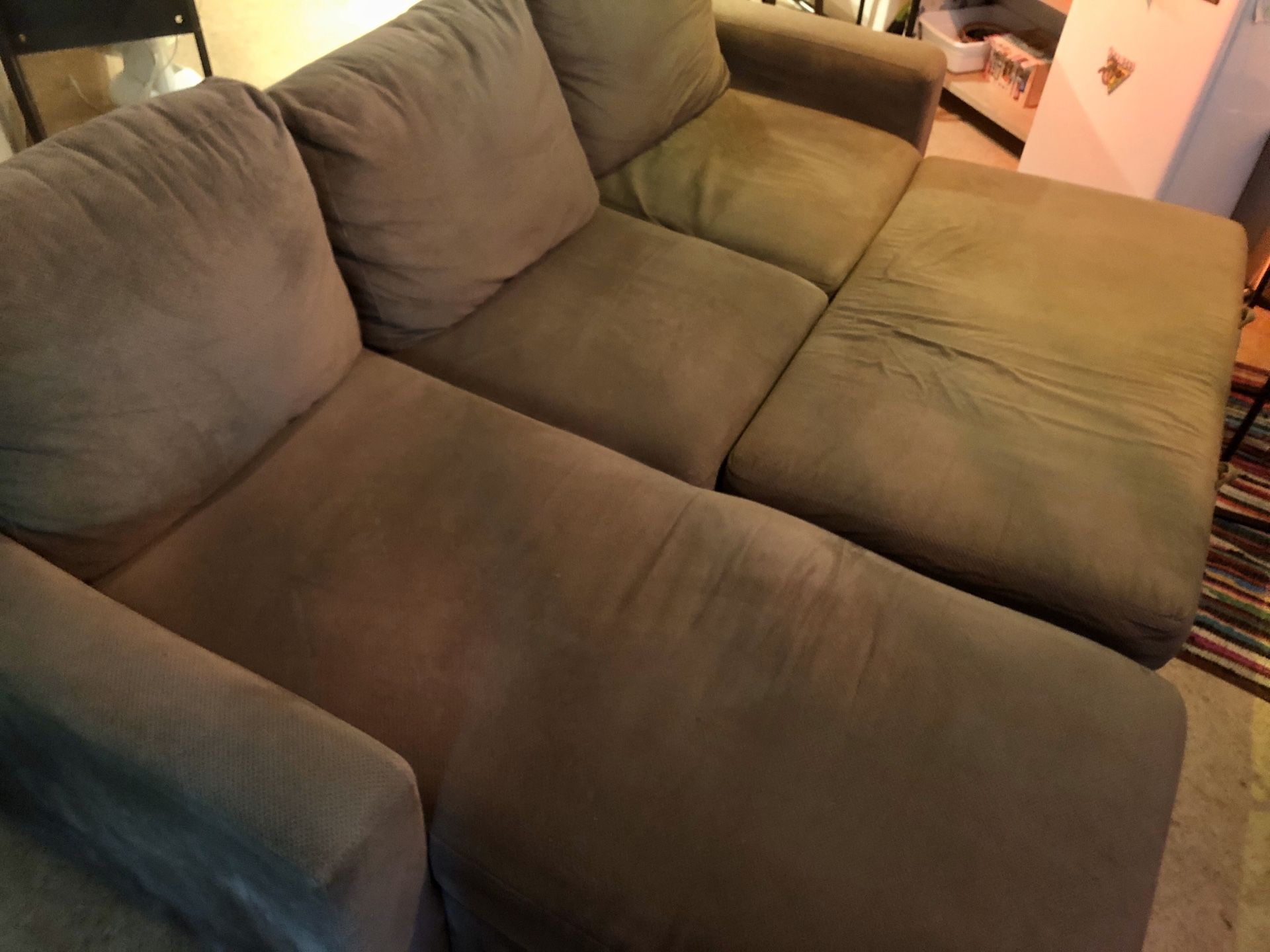 Sectional Pull-Out Sofa Bed W/Storage & Chaise
