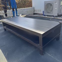 Solid Dark Brown Coffee Table