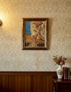 Jesus Original Painting Framed 