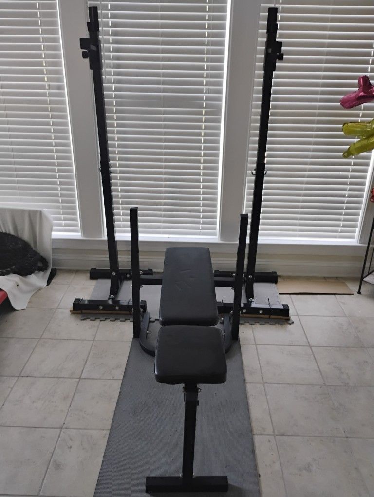 Squat And Bench Press Rack With Bench