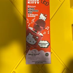 Hello Kitty Bluetooth Karaoke Mic & Speaker – New