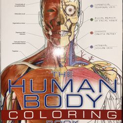 Human Anatomy Study Coloring Book