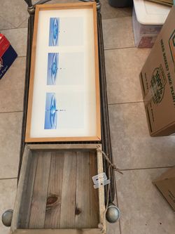 2 WOOD SHADOWBOXES NEW SMALLER