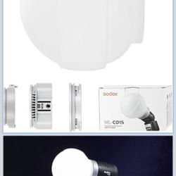 New Godox ML-CD15 Diffusion Dome for Godox V1 V1Pro AD100PRO AD200PRO V860III V860II V850II TT685II TT685 TT600 TT560II TT520II TT660S AD200 ML30 ML30