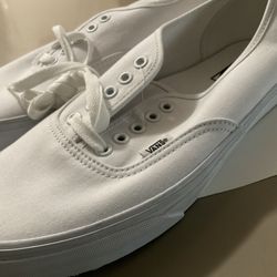 White Vans Men Size 9