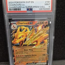 POKÉMON CHARIZARD EX #161 PSA 9 MINT
