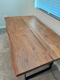 Wood dining table