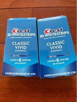 Crest 3D Whitestrips Classic Vivid Starter Kits $15/each