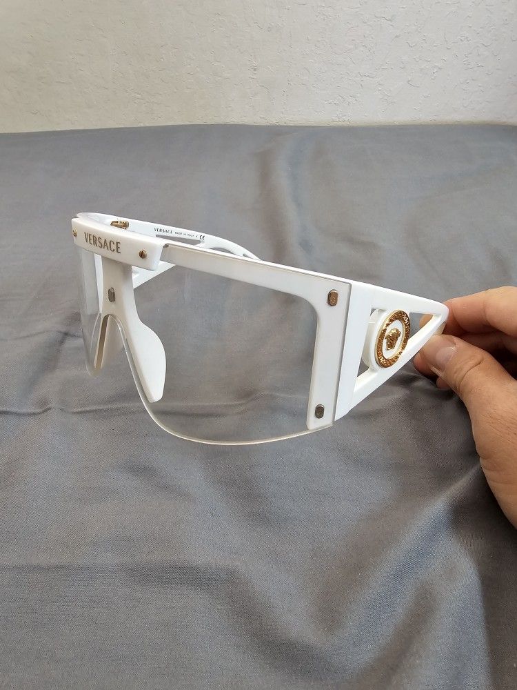 Versace Unisex Sunglasses, Clear Lens & Extra Black Lens