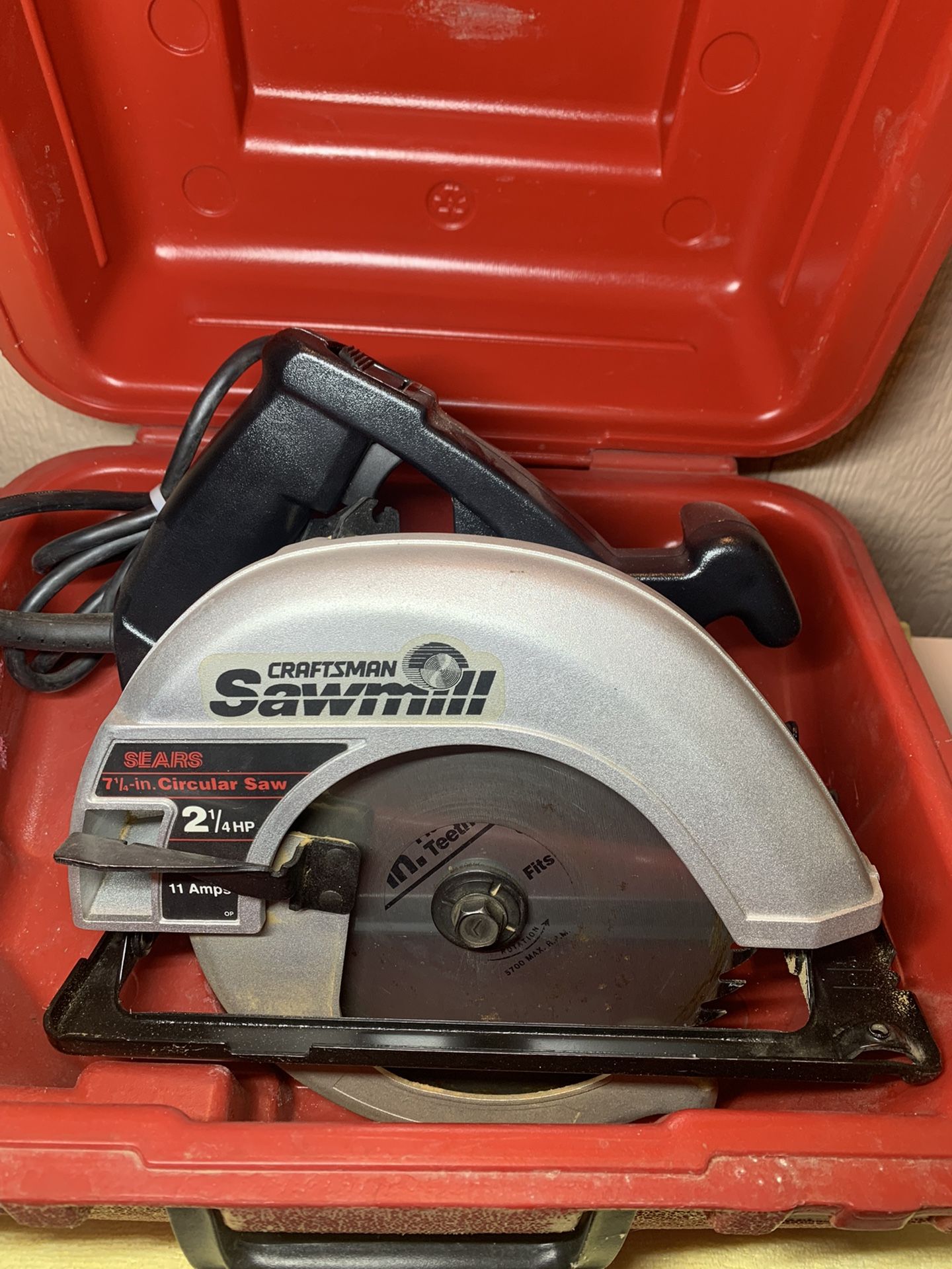 Craftsman 7 1/4 Circular Saw 2 1/2 HP