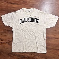 Champion Vtg 90s Diamond Backs MLB Baseball T Shirt Men Xl White