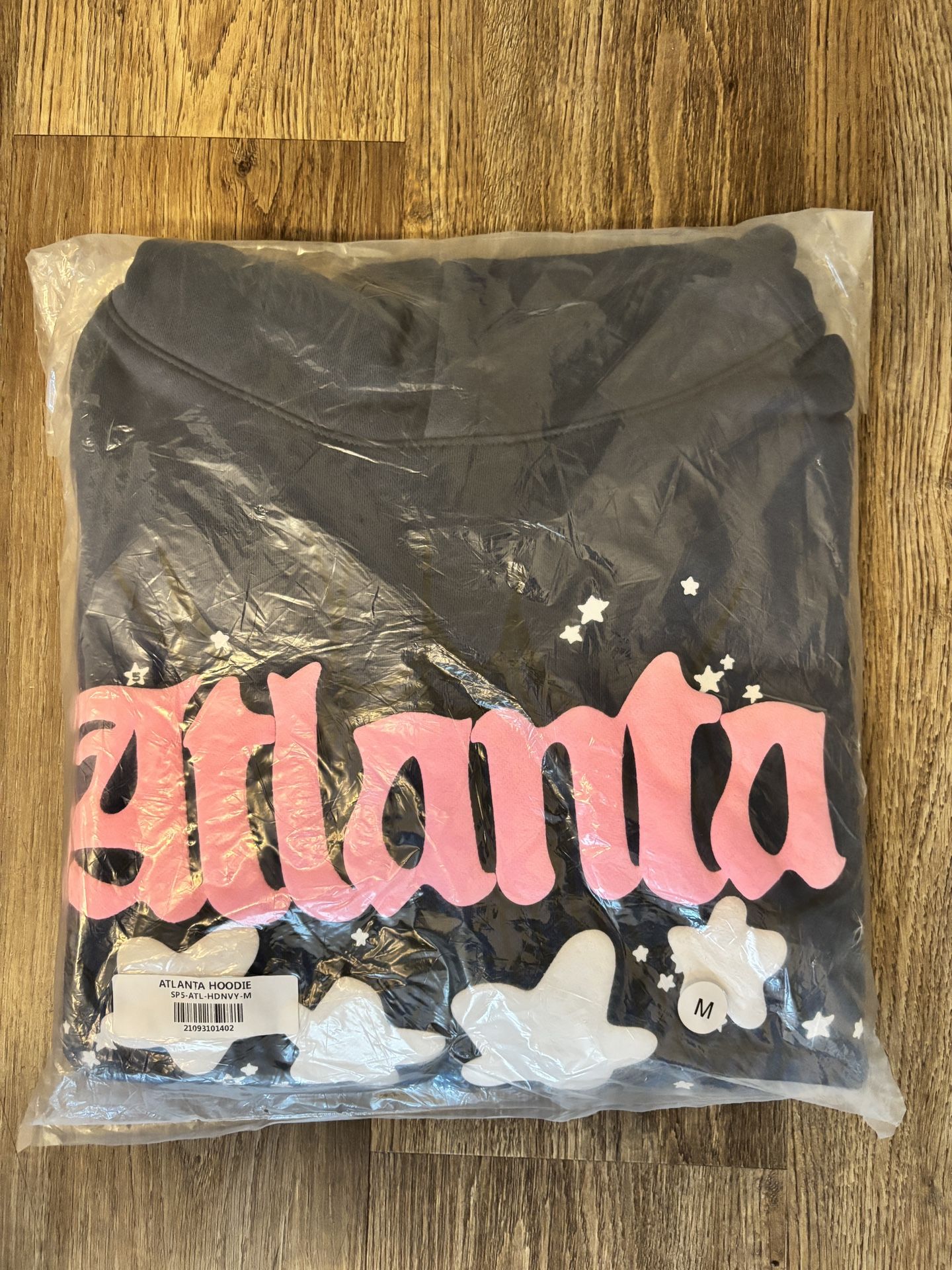 navy atl sp5der hoodie