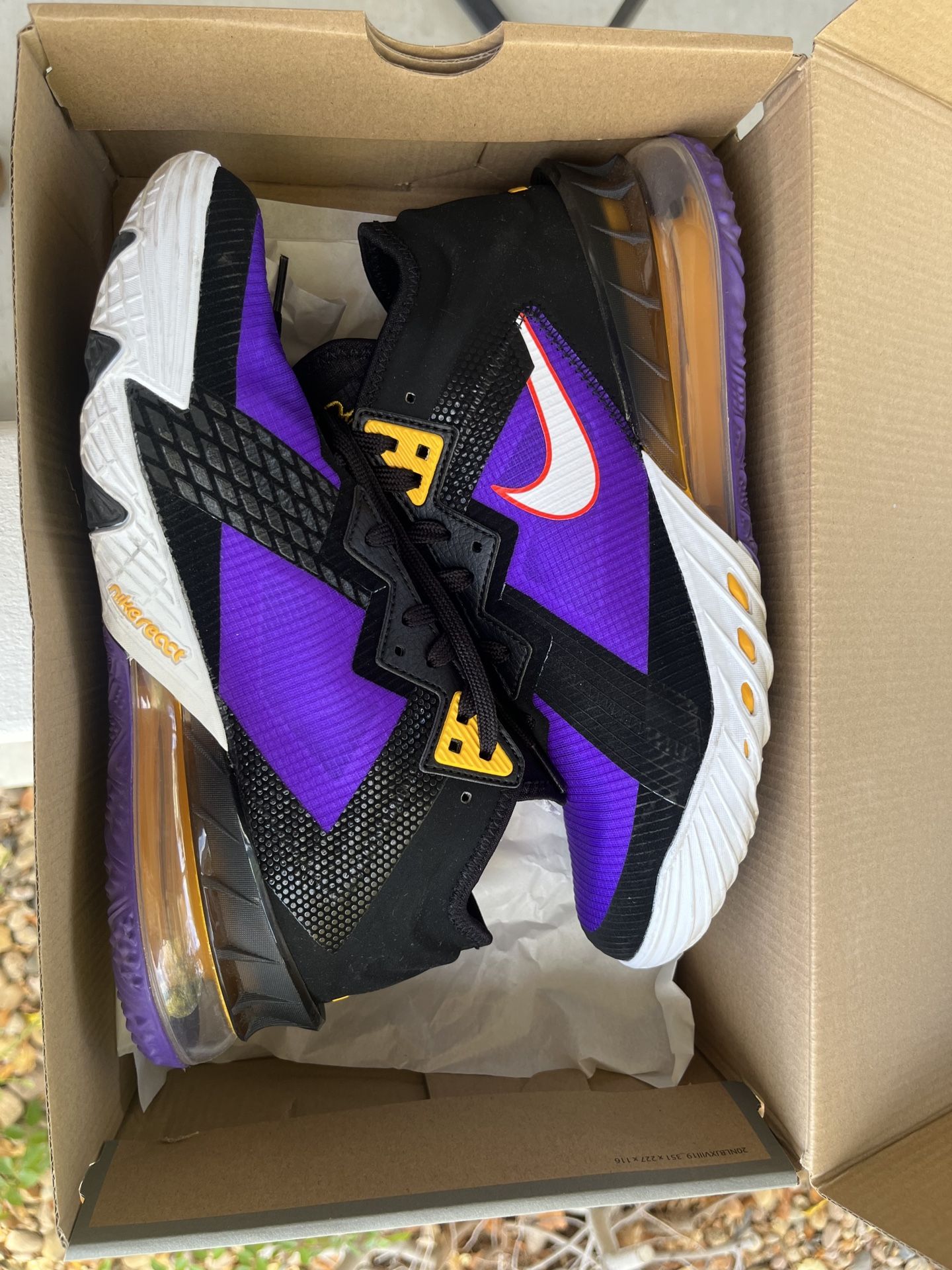 Nike LeBron XVIII Low (Black White & Purple)