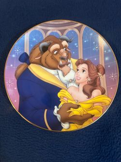 Vtg Walt Disney's Beauty & the Beast "A Moment to Treasure" Limited Edition Collector Plate