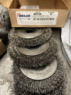 Used Weiler Wire Wheels 4” For Grinder Lot Of 100+