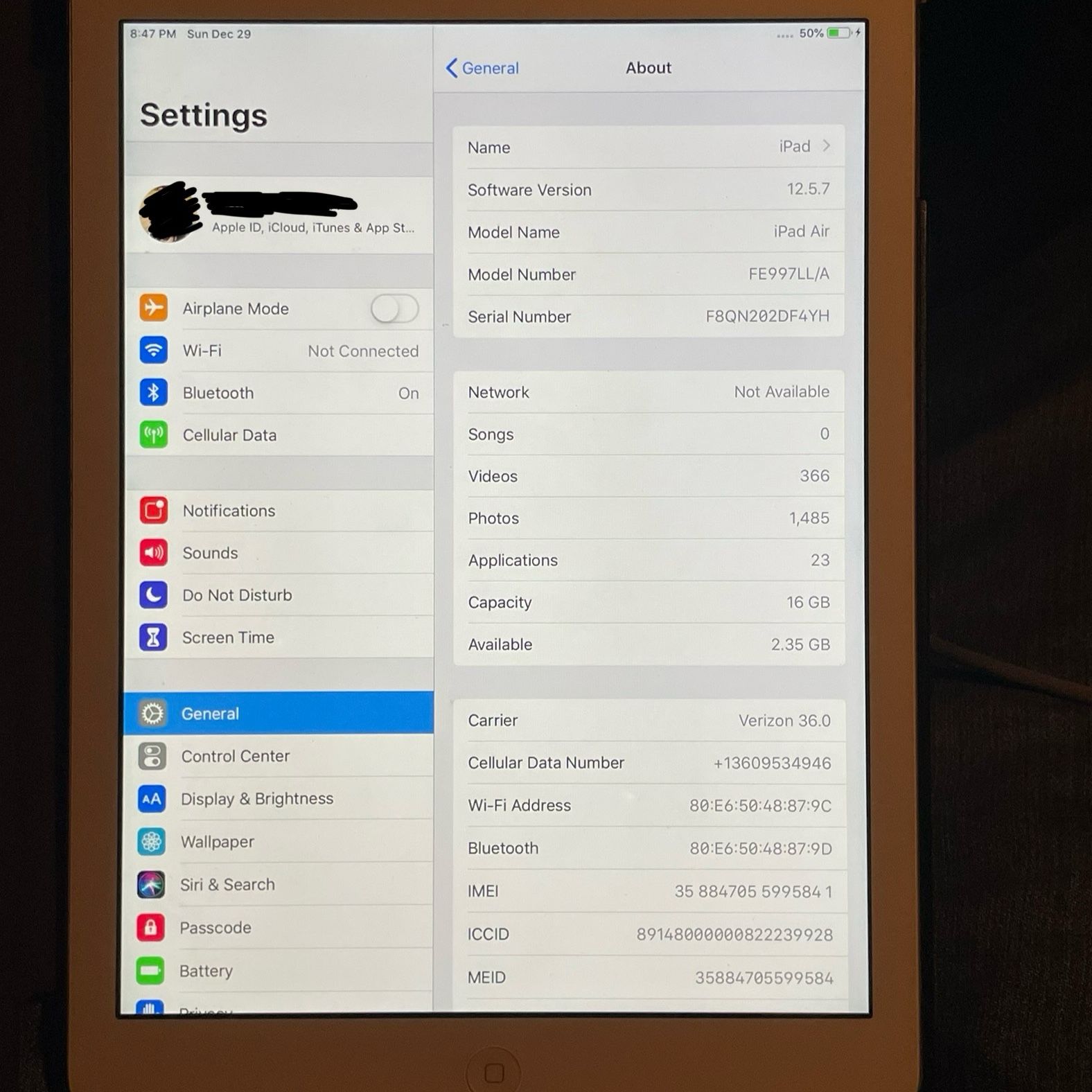 iPad Air 1st Generation