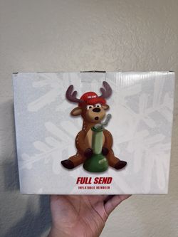 Full Send Giant Sized Reindeer Inflatable 6ft