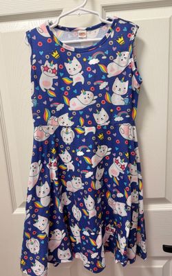 Caticorn Girls Dress *Size 7-8