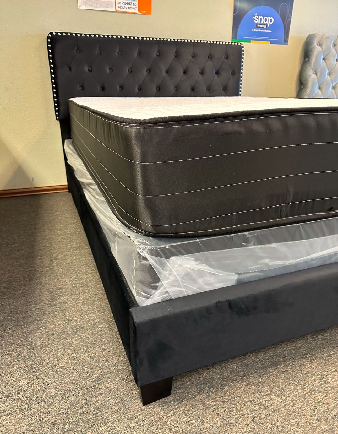 NEW QUEEN AND KING SIZE BED WITH MATTRESS AND BOXSPRING INCLUDING FREE DELIVERY BEDROOM FURNITURE SECTIONAL SOFA AND MORE