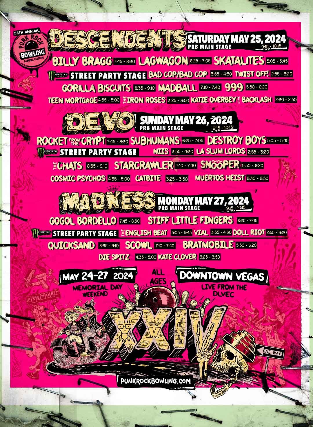 Punk Rock Bowling VIP