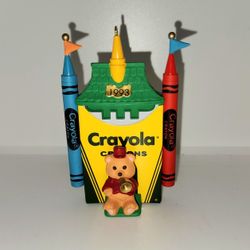 Vintage 1993 Hallmark Keepsake Bright Shining Castle Crayola Christmas holiday ornament 