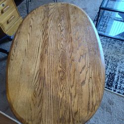 Oval Oak Coffee Table  --- $40