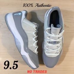 Size 9.5 Air Jordan 11 Retro Low “Cement Grey”🐘
