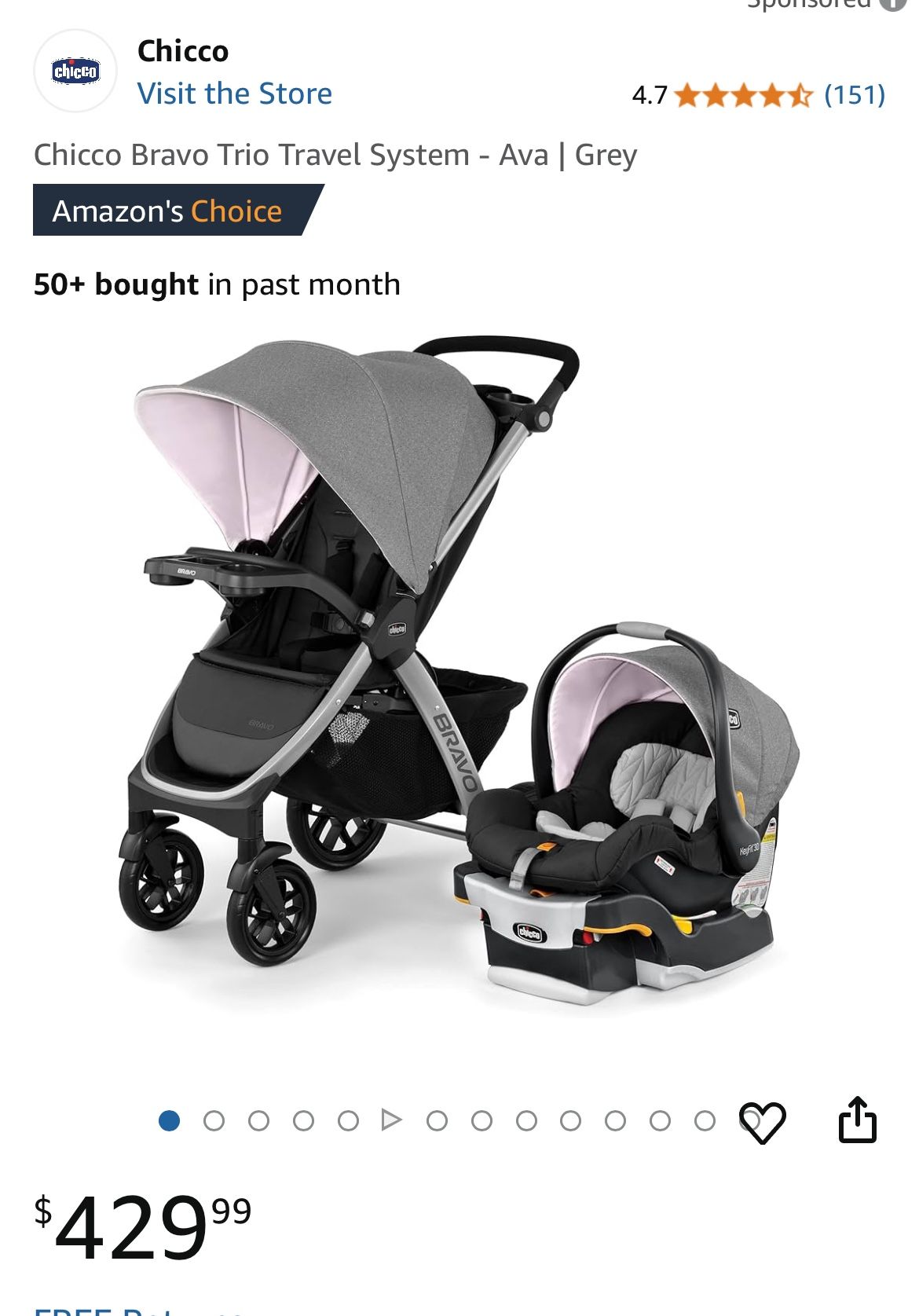 Chicco stroller / Car Seat  - Bravo System 