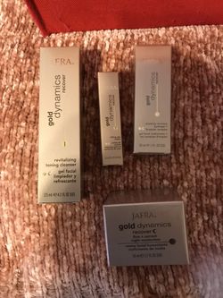 JAFRA ***FACIAL CLEANSER, EYE CREAM, ELASTICITY HYDROGEL, NIGHT MOISTURIZER ****