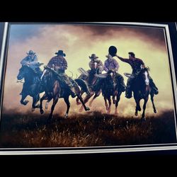 Vintage Cowboys Wall Art Country Decor 
