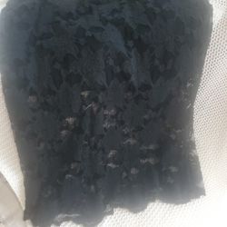 Lace Skirt. Short On The Inside And Long On The Outside. Wide Band. Size M