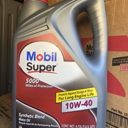 Aceite Mobil Super 10w-40 Synthetic Blend Galon