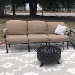 Outdoor Couch Tan/ Light Brown