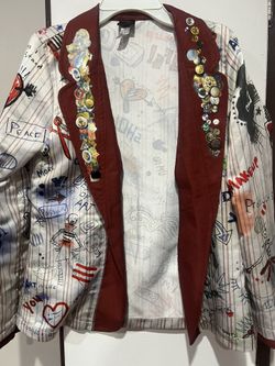 Disney Cruella Estella Halloween Jacket Costume 