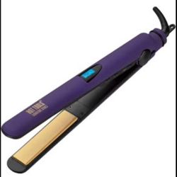 HOT TOOLS Pro Signature Ceramic Digital Flat Iron, Purple, 1"