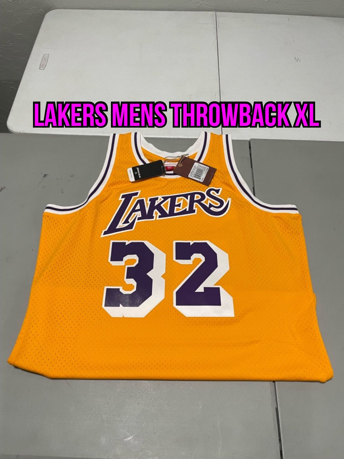  NBA Los Angeles Lakers Magic Johnson Swingman Jersey