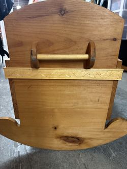Custom Made Wooden Rocking Criib