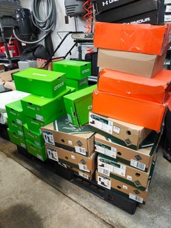 3 pallets of brand new shoes