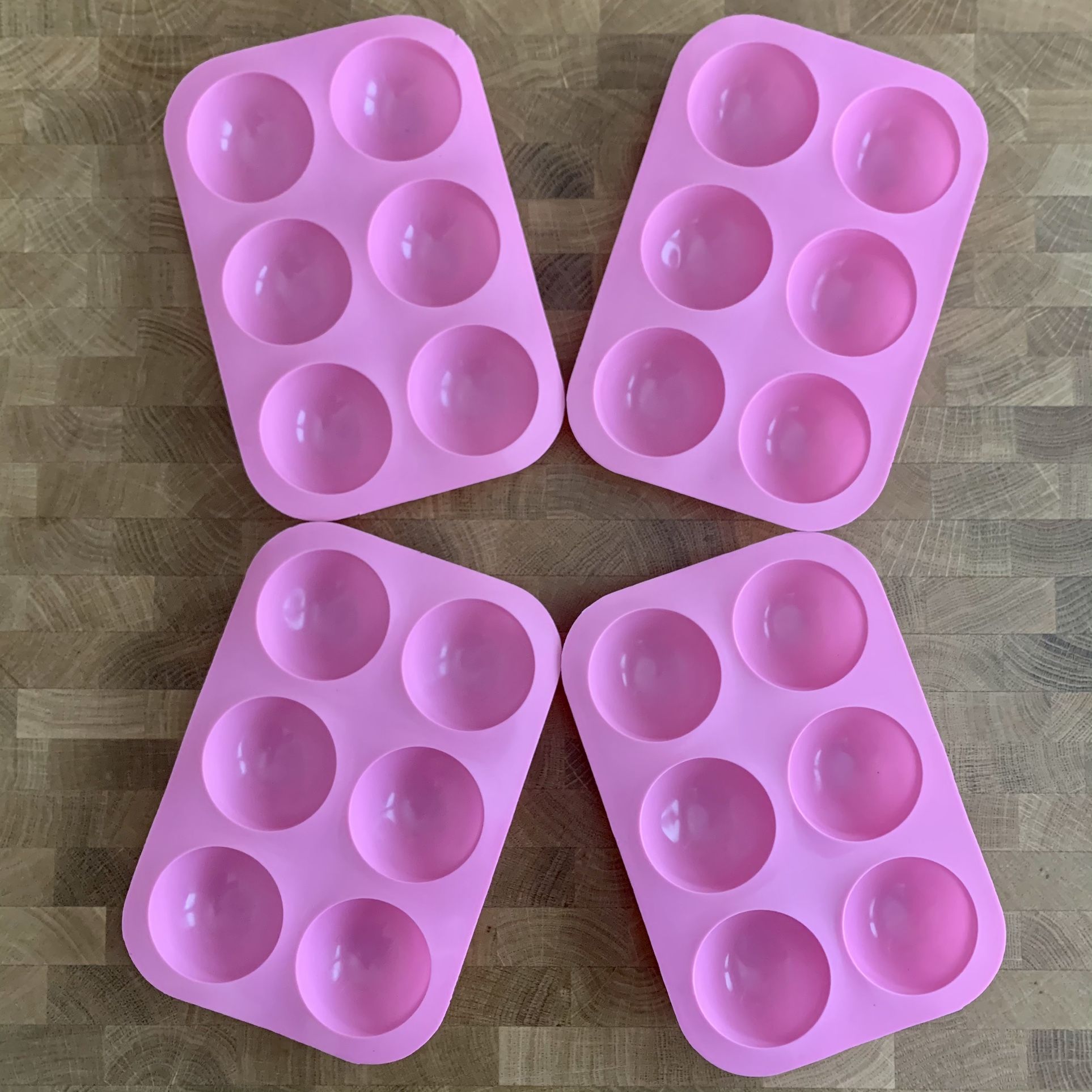 4PCS Silicone Hot Chocolate Bombs/Cake/Chocolate Round Molds