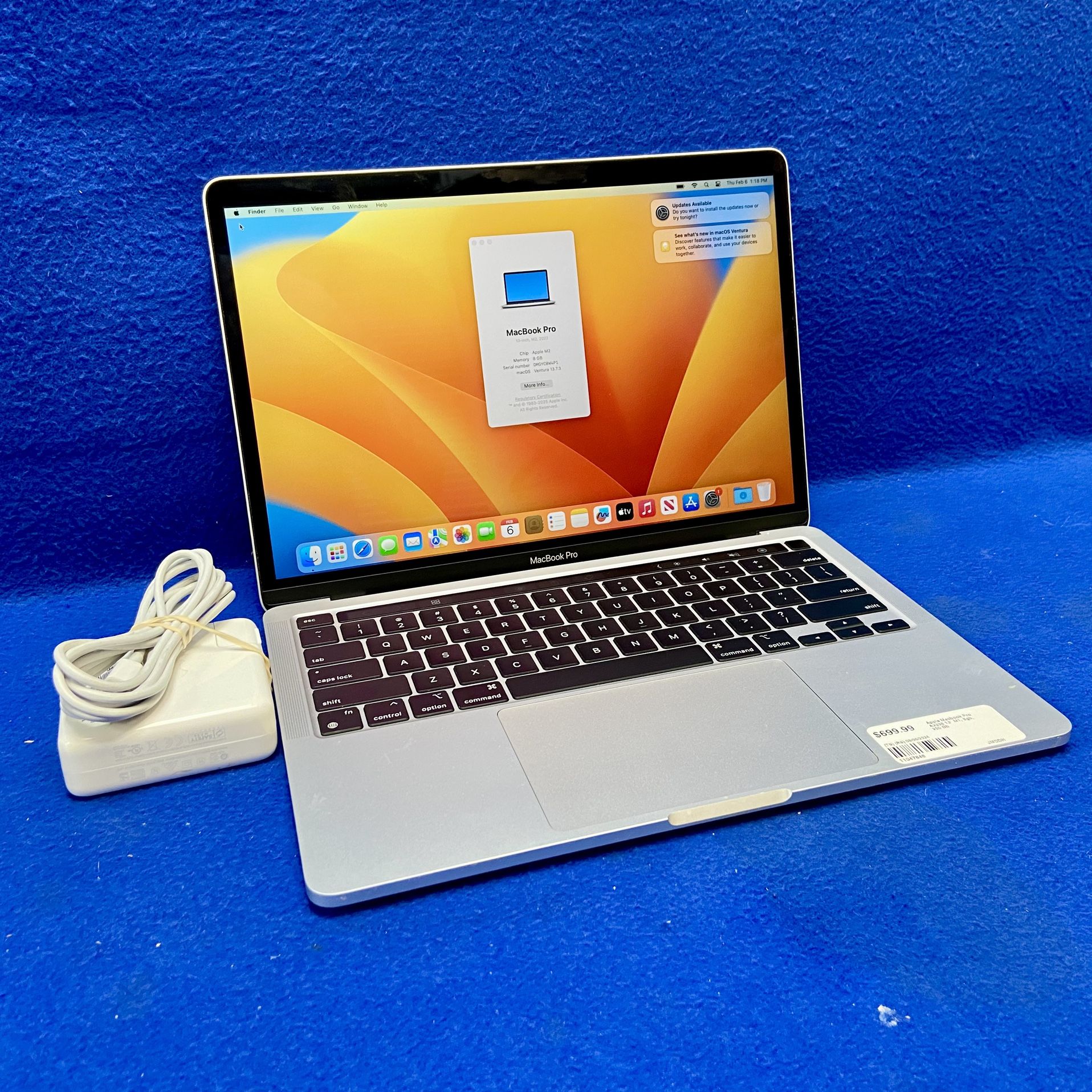 Apple MacBook Pro A2338 13”, M1, 8GB RAM, 250 HDD 2022 11047848