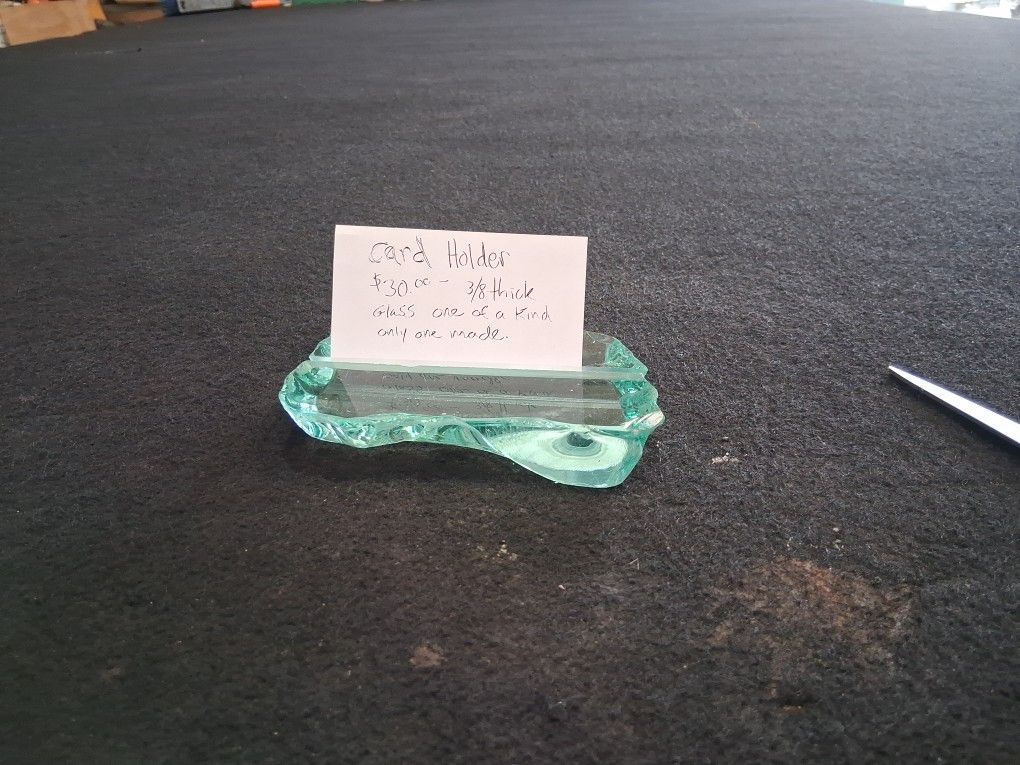 Glass Card Holder Picture Holder