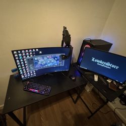 Pc Gamer+ 2 Monitor 165 Both + Mouse And Keyboard