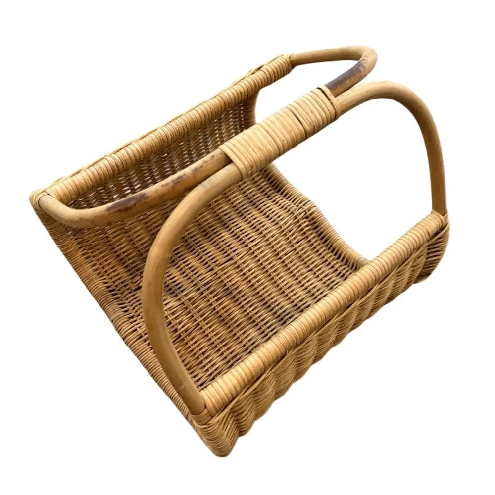 Wicker Magazine Rack