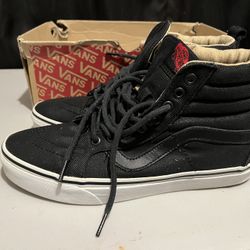 MENS HIGH TOP VANS MILITARY TWILL VANS 